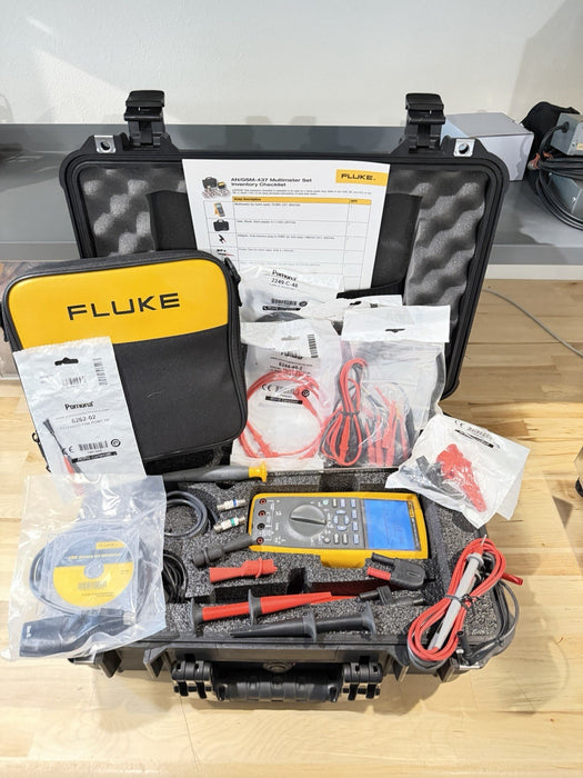 FLUKE 287 AN/GSM-437 DIGITAL MULTIMETER TESTER KIT TESTED