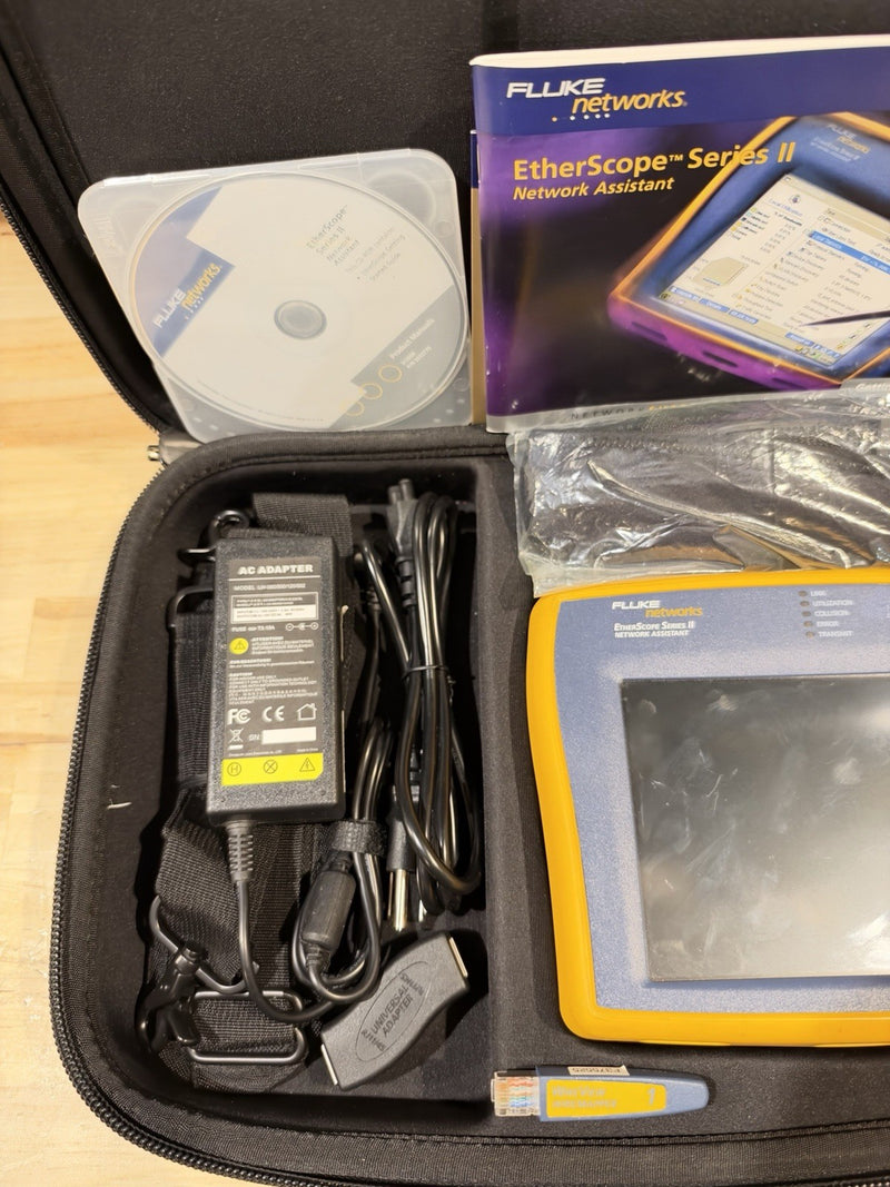 FLUKE NETWORKS ETHERSCOPE SERIES II NETWORK ASSISTANT KIT - SHIPS FAST