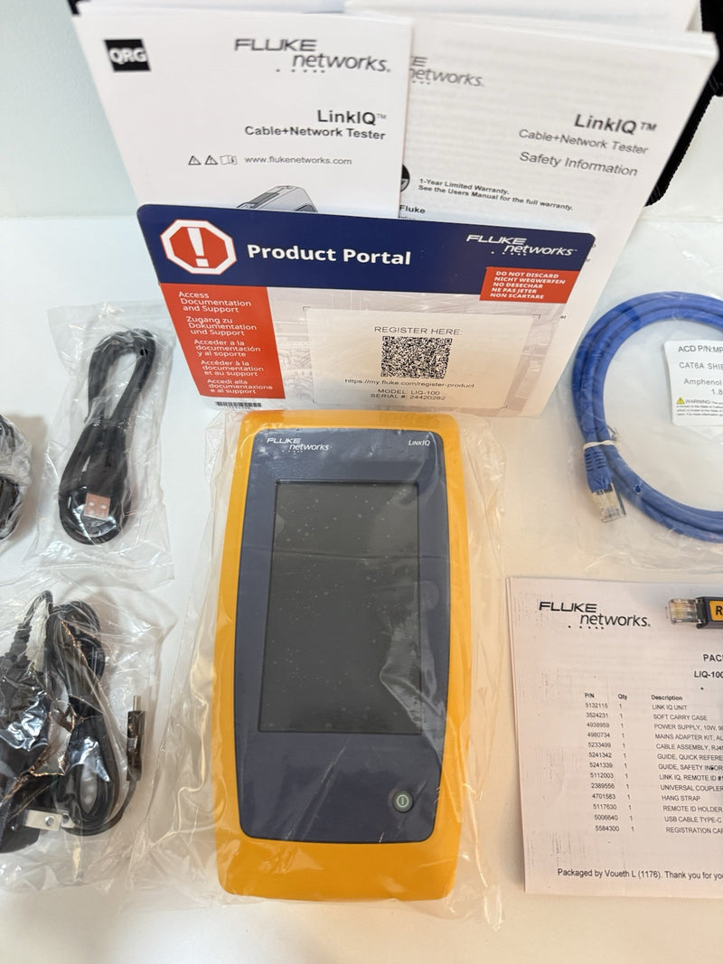 Fluke Networks LinkIQ Cable + Network Tester (LIQ100) (SHIPS NEXT DAY)SHIPS FREE