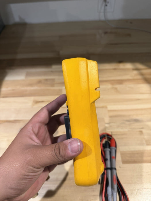 FLUKE 114 TRUE RMS MULTIMETER W/ LEADS & CLIPS (TESTED) SHIPS FAST