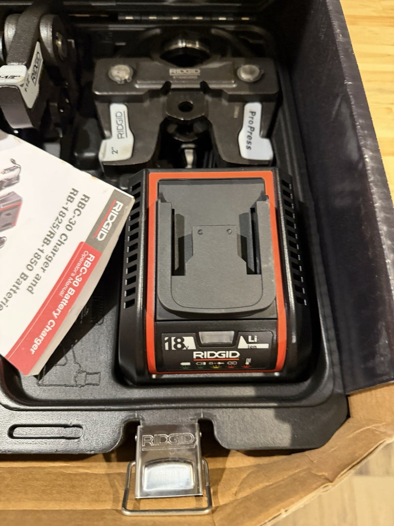 RIDGID RP 350 PRESS TOOL KIT 67053 1/2" TO 2" PROPRESS JAWS - NEW FACTORY SEALED