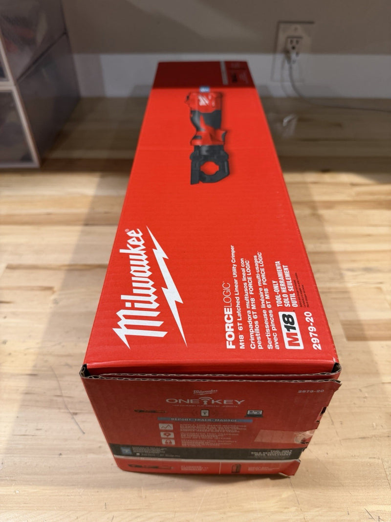 MILWAUKEE 2979-20 M18 FORCE LOGIC 6T LATCHED LINEAR UTILITY CRIMPER (NEW SEALED)