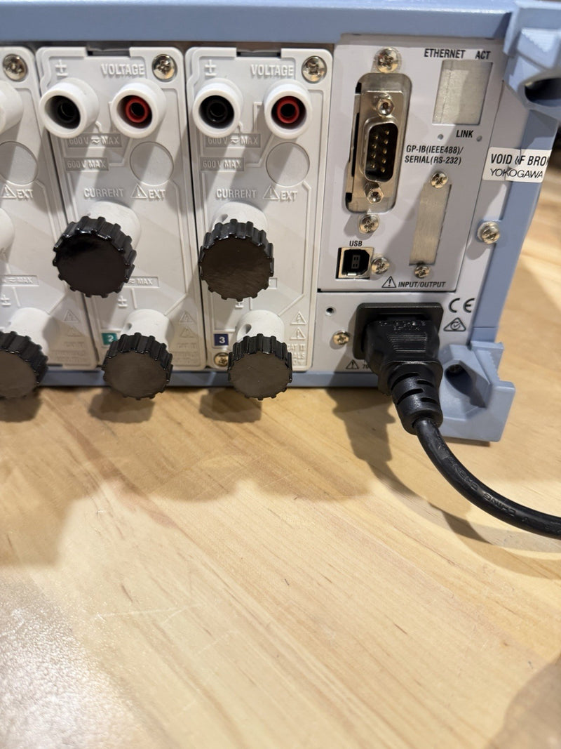 YOKOGAWA WT333E 3 CHANNEL DIGITAL POWER METER TESTED