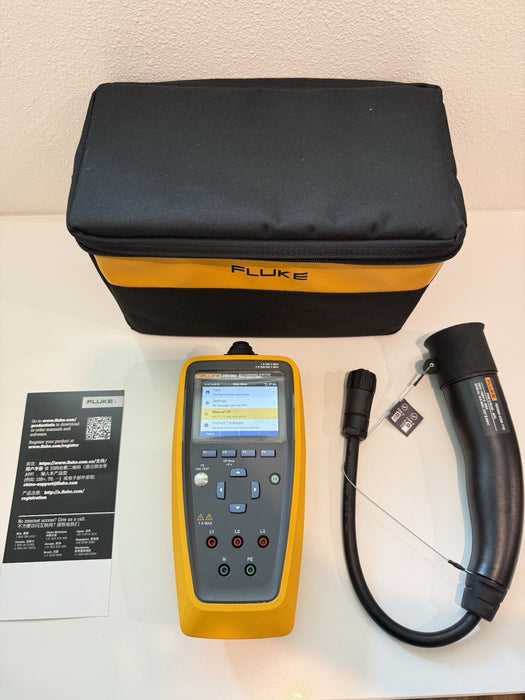 FLUKE FFEV350 EV CHARGING STATION TEST ANALYZER WITH ACCESSORIES