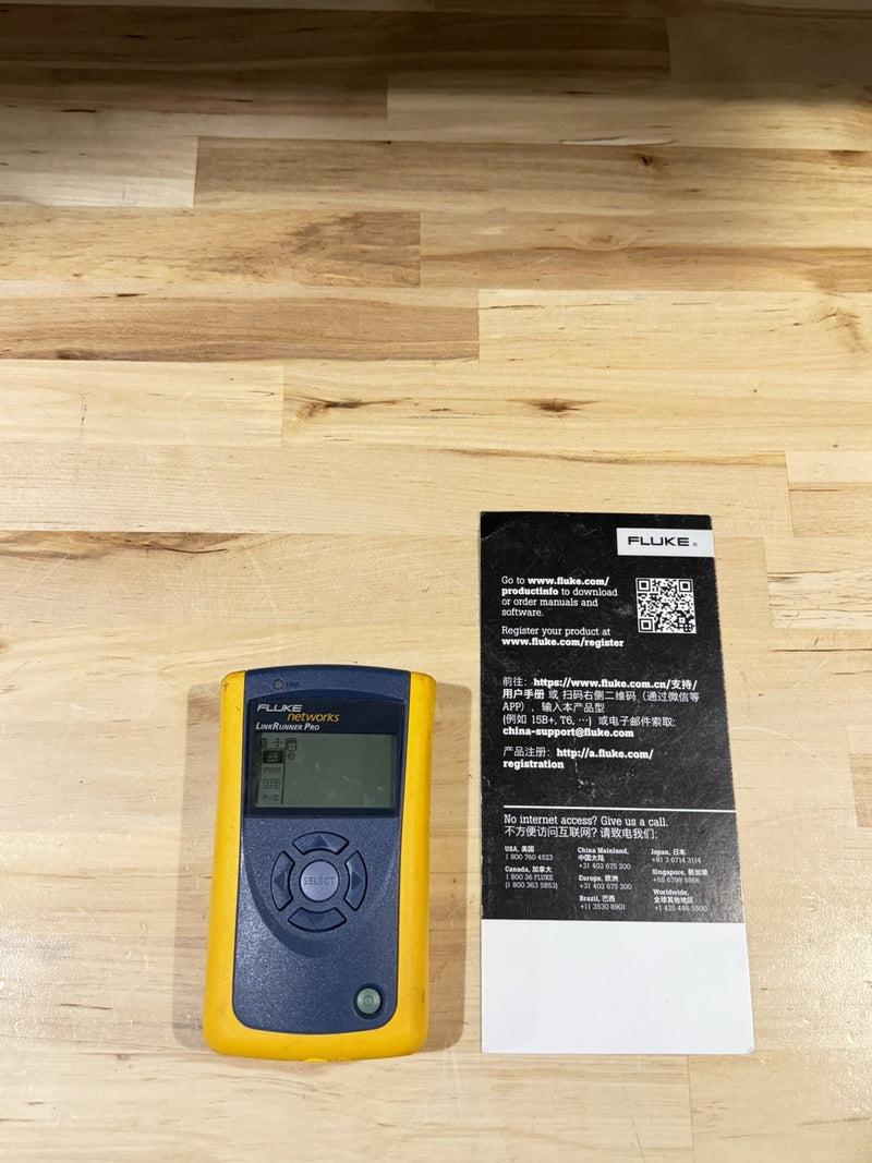 FLUKE NETWORKS LINKRUNNER PRO TESTER TESTED