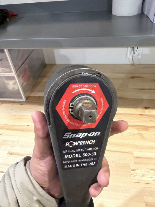 SNAP ON 3/4" DRIVE POW’RENCH 500-50 MODEL (TESTED) SHIPS FAST