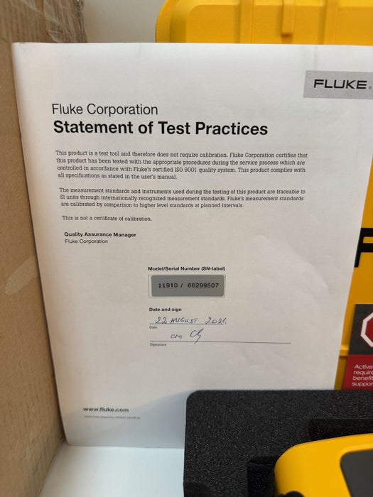 FLUKE ii910 FPC ACOUSTIC IMAGER &ACCESSORIES (NEW FACTORY SEALED)CALIBRATED 2025