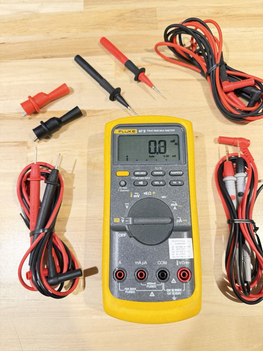 FLUKE 87V E2 INDUSTRIAL ELECTRICIAN COMBO KIT CALIBRATED 2026
