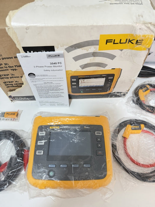 FLUKE 3540 FC 3-PHASE POWER MONITOR KIT (NEW FACTORY SEALED) FREE SHIPPING