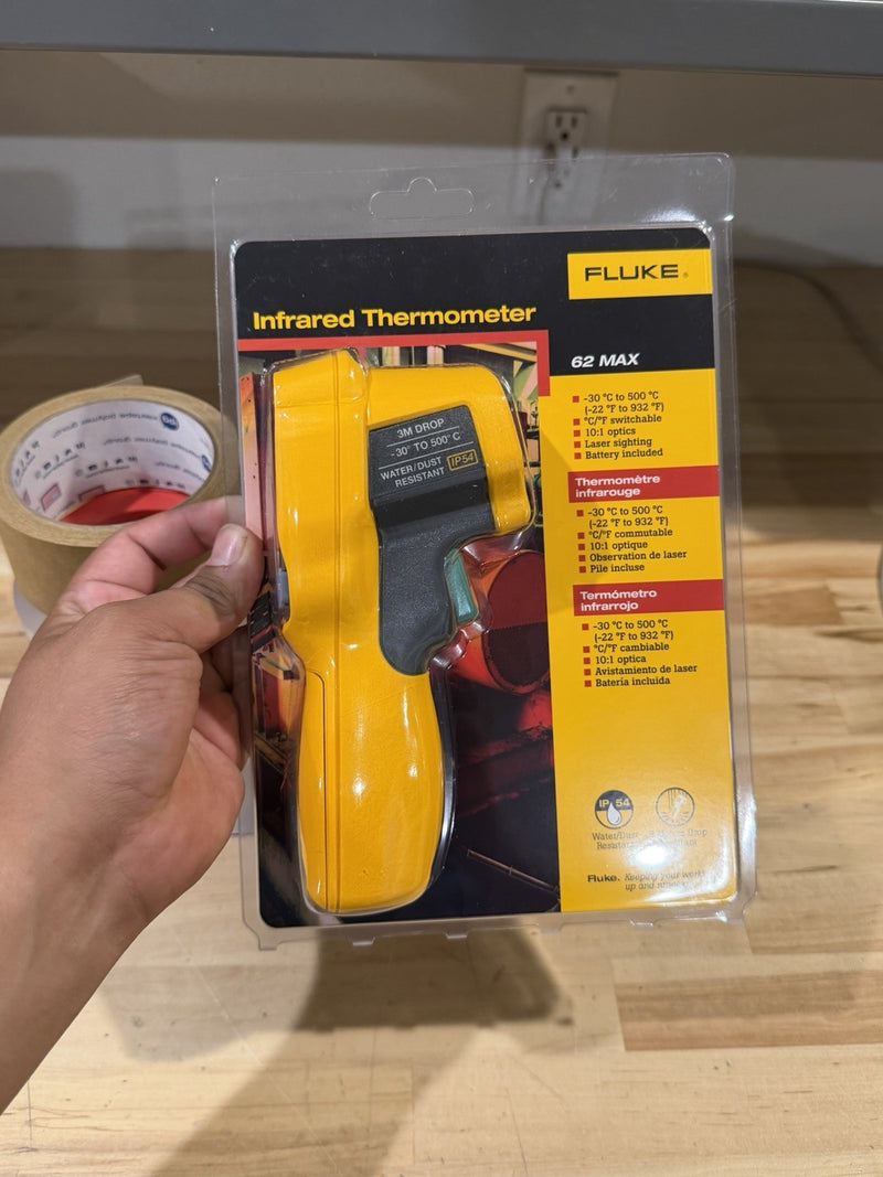 FLUKE 62 MAX INFRARED THERMOMETER (SHIPS FAST) NEW