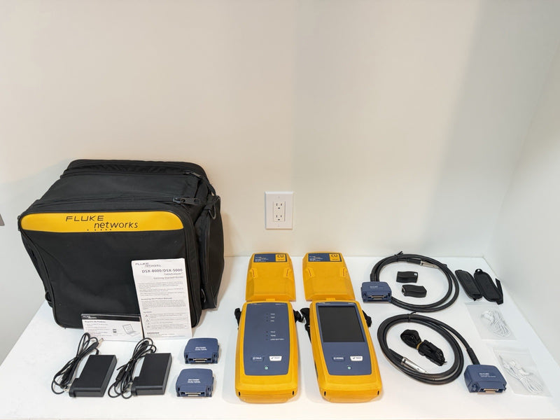 FLUKE NETWORKS DSX-5000 VERSIV CAT6 CAT6A LAN CABLE CERTIFIBER TESTER DSX 5000