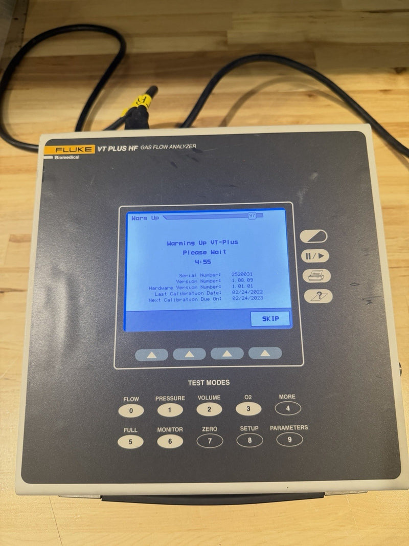 FLUKE VT PLUS HF GAS FLOW ANALYZER WITH BAG & CHARGER TESTED