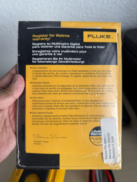 FLUKE 87 III TRUE RMS MULTIMETER WITH LEADS & MANUALS