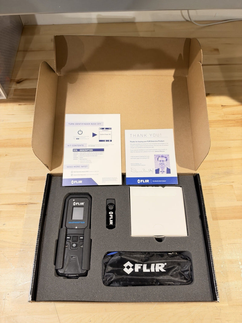 FLIR IDENTIFINDER R200 SPECTROSCOPIC PERSONAL RADIATION DETECTOR -SHIPS FREE NEW