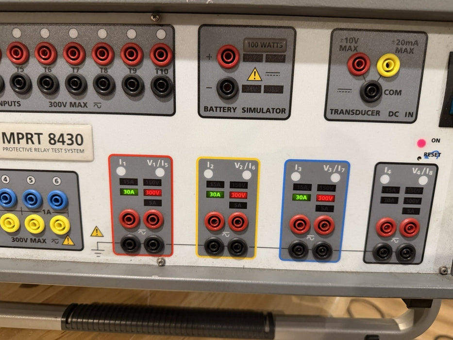MEGGER MPRT8430 PROTECTIVE RELAY TESTING SYSTEM & TOUCHVIEW INTERFACE & CABLES