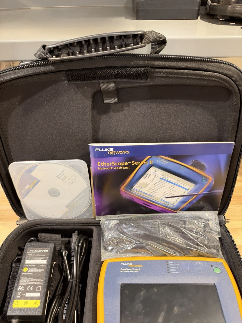 FLUKE NETWORKS ETHERSCOPE SERIES II NETWORK ASSISTANT KIT - SHIPS FAST
