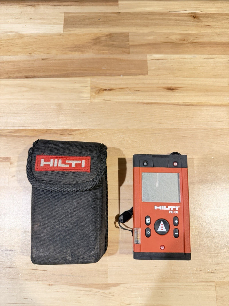 HILTI PD 30 LASER DISTANCE METER WITH CASE TESTED