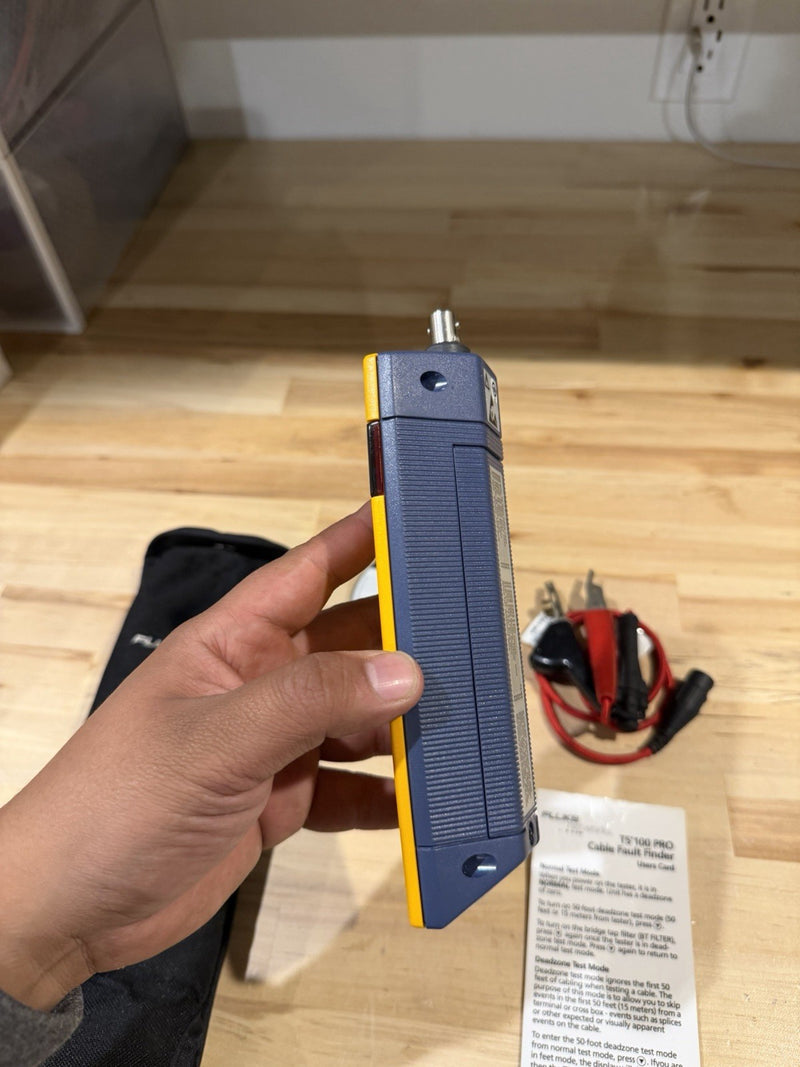 FLUKE NETWORKS TS 100 PRO CABLE FAULT FINDER TESTED