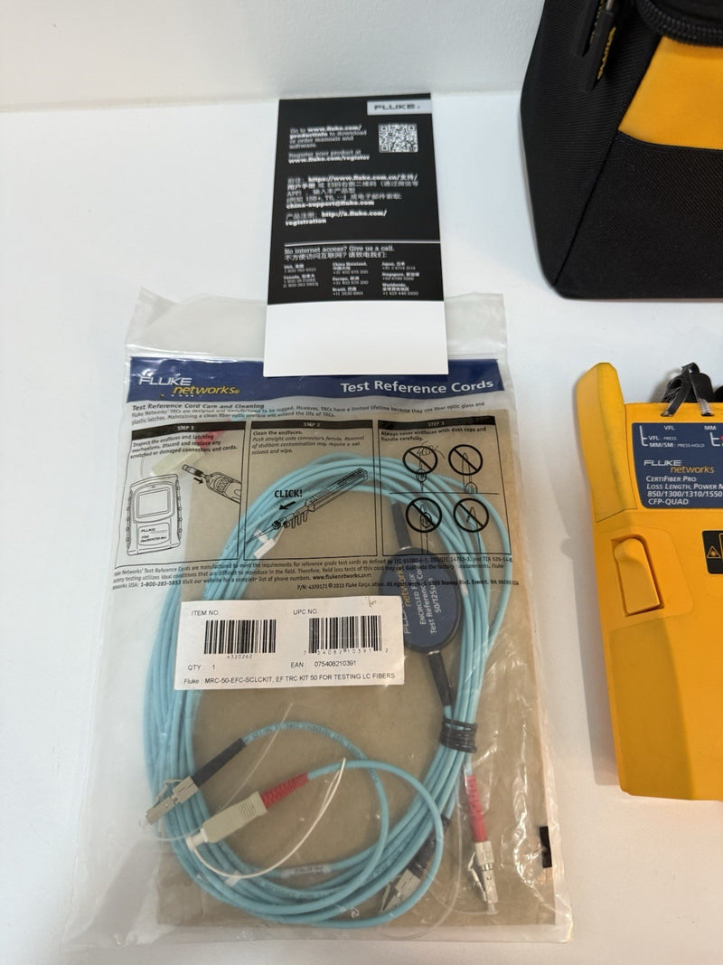 FLUKE NETWORKS CFP-Q CFP-QUAD CERTIFIBER PRO SM MM FIBER OLTS CALIBRATED 2025