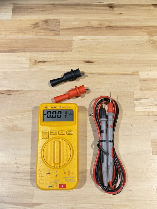 FLUKE 12B MULTIMETER W/ LEADS & CLIPS (TESTED) SHIPS FAST