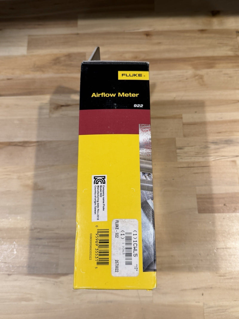 FLUKE 922 AIRFLOW METER WITH ACCESSORIES