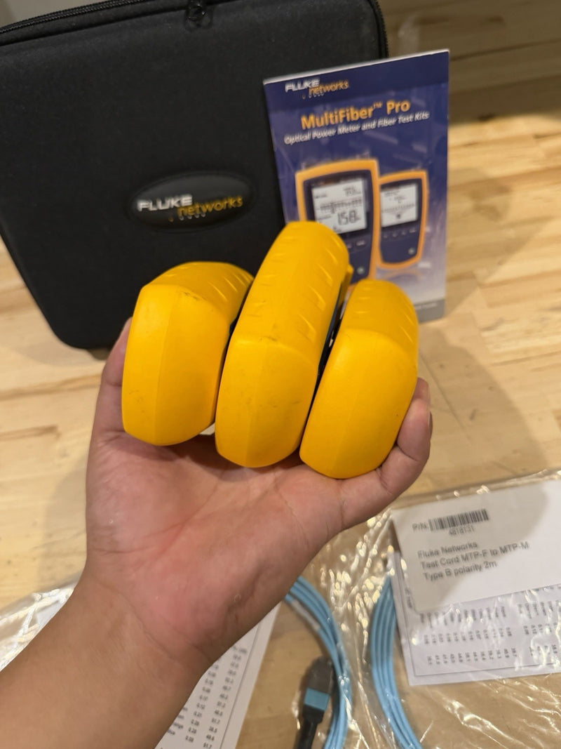 FLUKE NETWORKS MFTK MM-850/SM-1310 MULTIFIBER PRO MPO FIBER LOSS TEST KIT TESTED