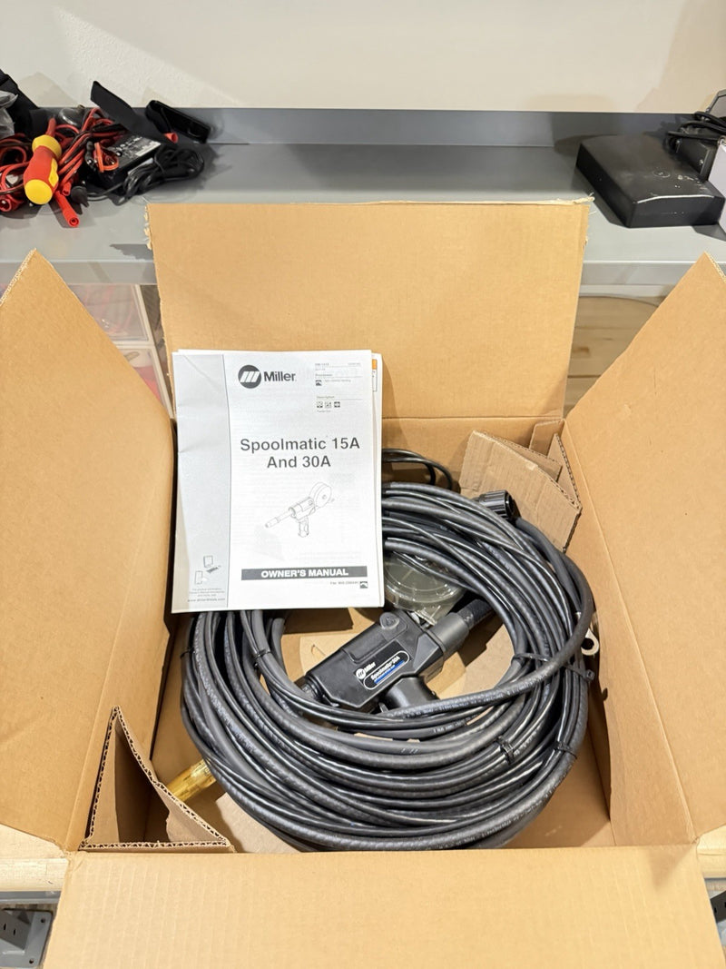 MILLER SPOOLMATIC 130831 30A 30FT CABLE SPOOL GUN (NEW SEALED) SHIPS FAST