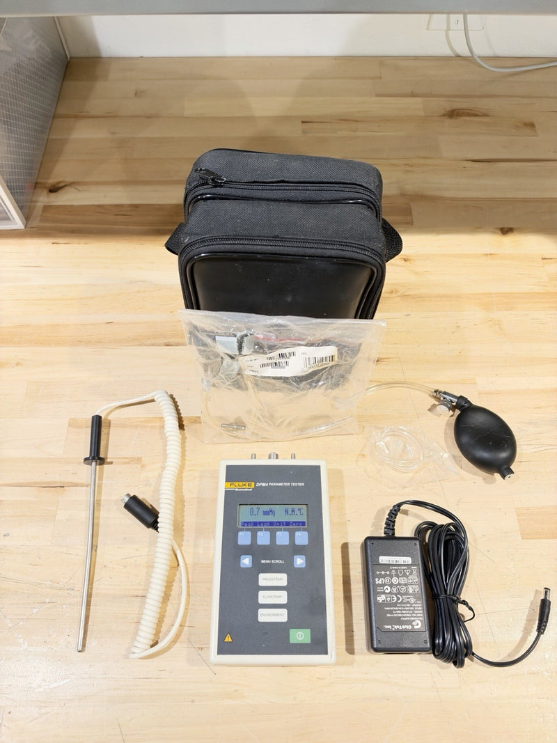 FLUKE BIOMEDICAL DPM4-2H PARAMETER TESTER W/ CHARGER & PROBE (TESTED) SHIPS FAST