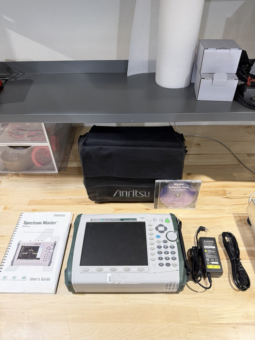 ANRITSU MS2721A SPECTRUM MASTER ANALYZER  W/ CHARGER & MANUAL (TESTED)SHIPS FREE
