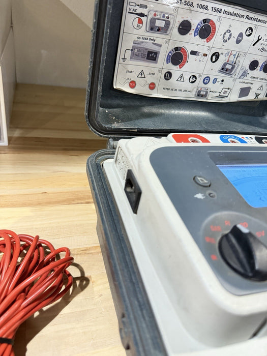 MEGGER S1-1068 10KV INSULATION TESTER W/ LEADS & CHARGER (FREE SHIPPING) TESTED
