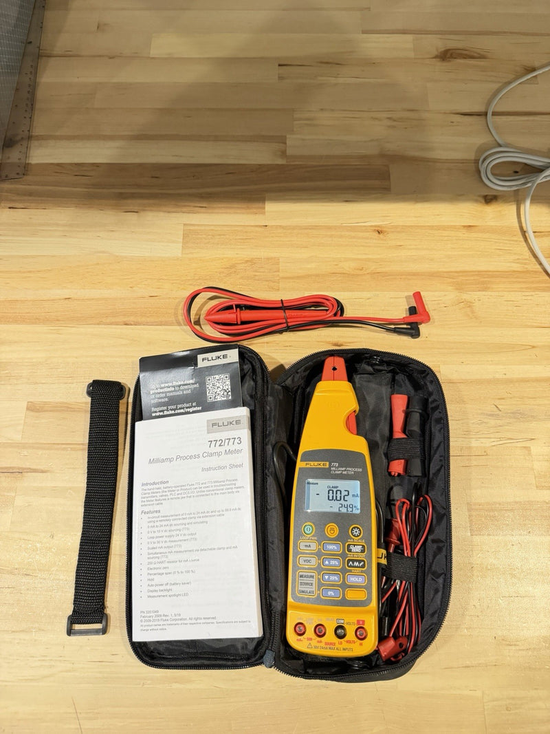 FLUKE 773 MILLIAMP PROCESS CLAMP TESTED