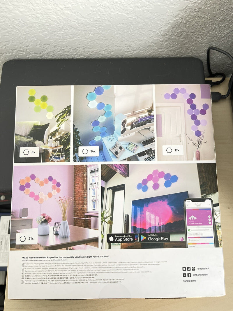 NANOLEAF SHAPES HEXAGONS EXPANSION - MULTICOLOR (PACK OF 3)