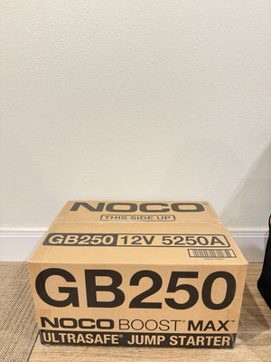 NOCO BOOST MAX GB250 5250A 12V ULTRASAFE PORTABLE JUMPER STARTER -FACTORY SEALED