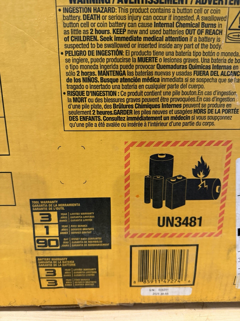 DEWALT DCE200M2K 20V MAX CORDLESS PRESS TOOL KIT & 6 JAWS