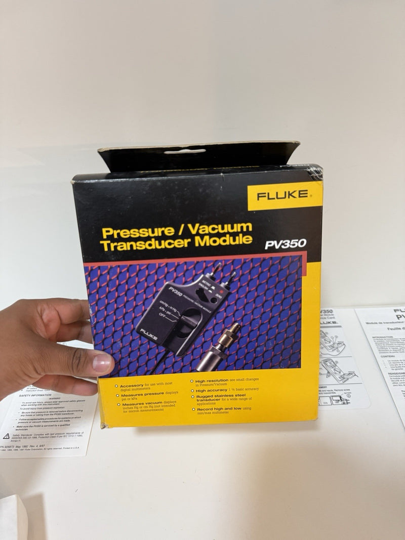 FLUKE PV350 PRESSURE VACUMM TRANSDUCER MODULE TO FIND RARE
