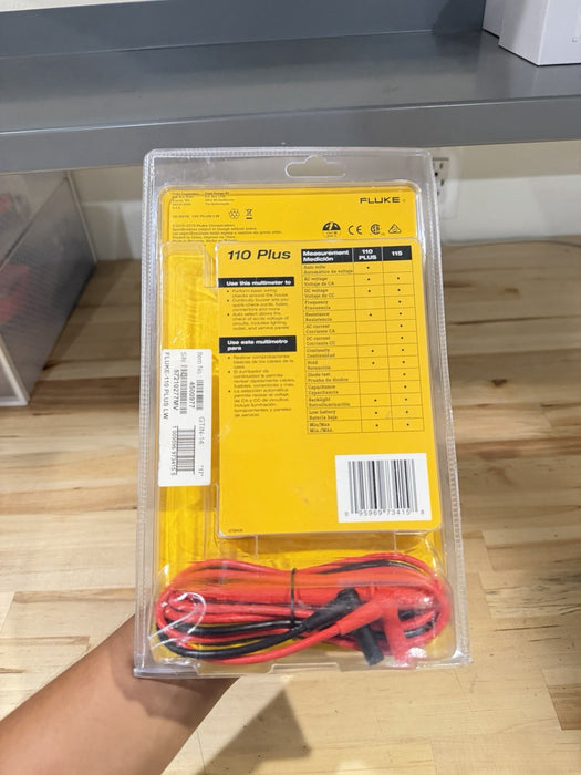 FLUKE 110 PLUS ESSENTIAL MULTIMETER WITH LEADS