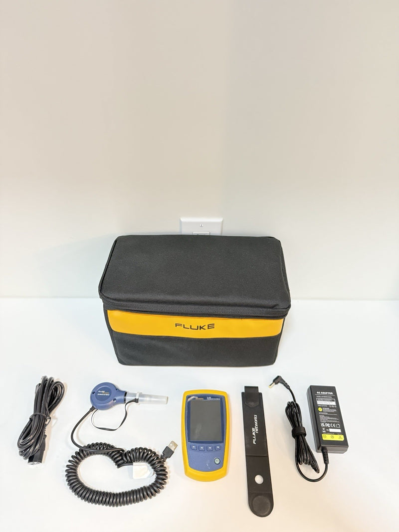 FLUKE NETWORKS FI-500 FIBER INSPECTOR MICRO KIT WITH BAG & CHARGER
