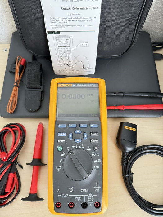 FLUKE 289 FVF DIGITAL MULTIMETER WITH ACCESSORIES