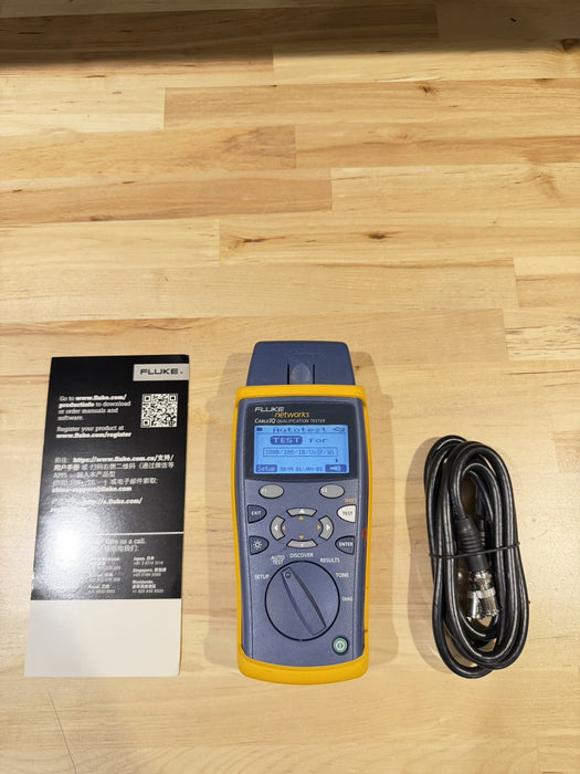 FLUKE NETWORKS CABLE IQ QUALIFICATION TESTER (TESTED) SHIPS FAST
