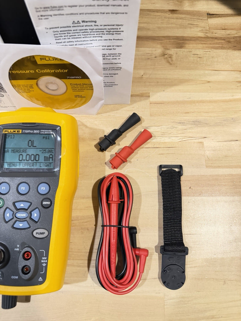 FLUKE 719PRO 30G PRESSURE CALIBRATOR KIT (PARTS ONLY) FOR PARTS