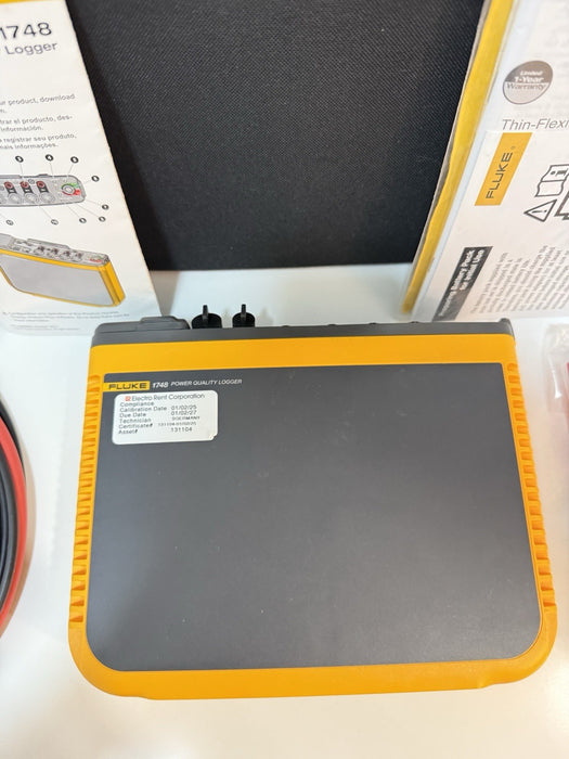 FLUKE 1748 3 PHASE POWER QUALITY LOGGER CALIBRATED 2027 TESTED