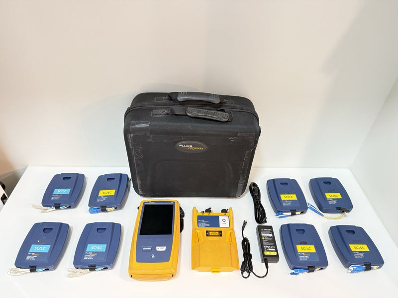 FLUKE NETWORKS VERSIV OTDR KIT WITH QUAD OTDR MODULE & ACCESSORIES