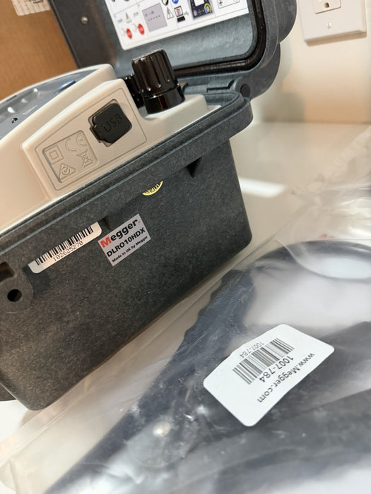 MEGGER DLRO10HDX DIGITAL LOW RESISTANCE OHMMETER KIT(NEW FACTORY SEALED)CAL 2025
