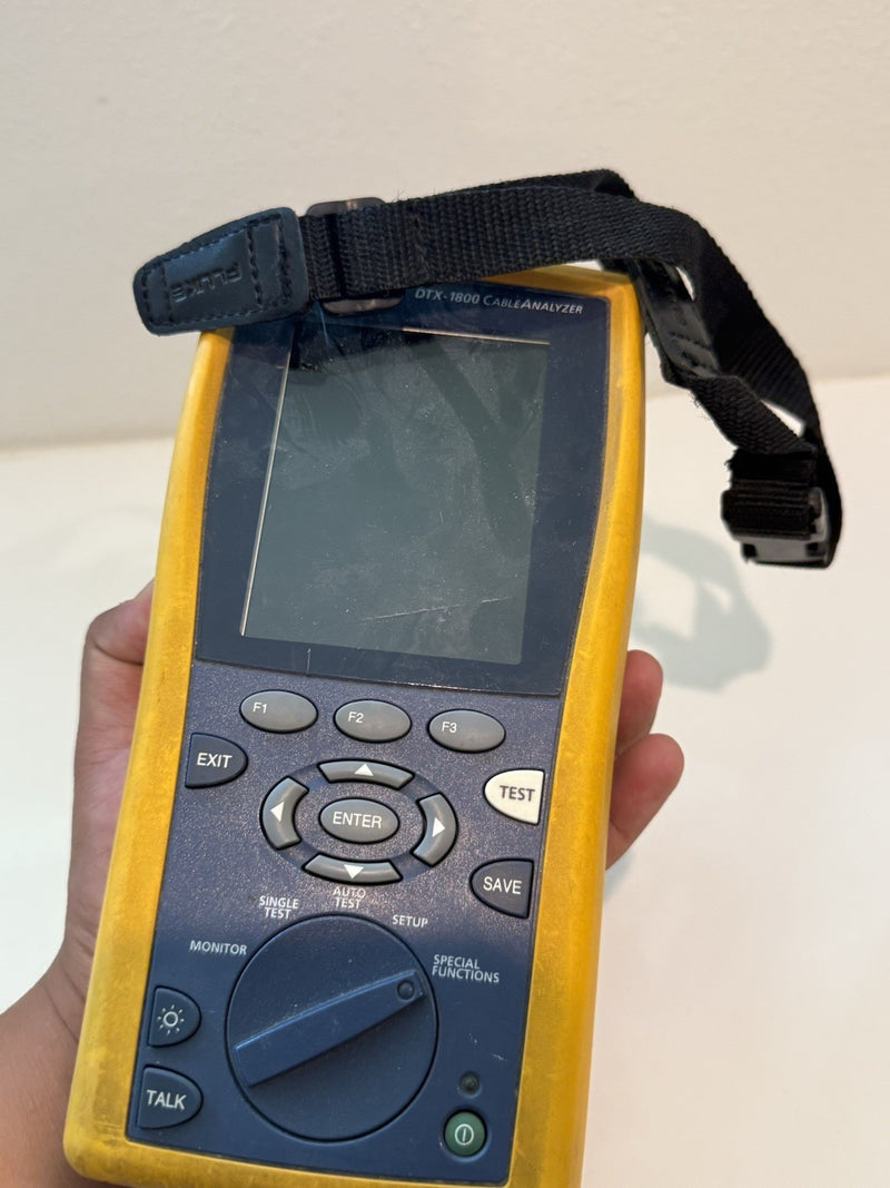 FLUKE NETWORKS DTX-1800 MAINFRAME TURNS ON NO BATTERY FOR PARTS