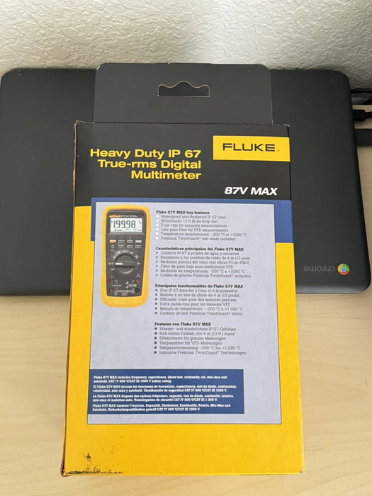 FLUKE 87V MAX HEAVY DUTY IP 67 TRUE-RMS DIGITAL MULTIMETER (MFG-2024) NEW SEALED