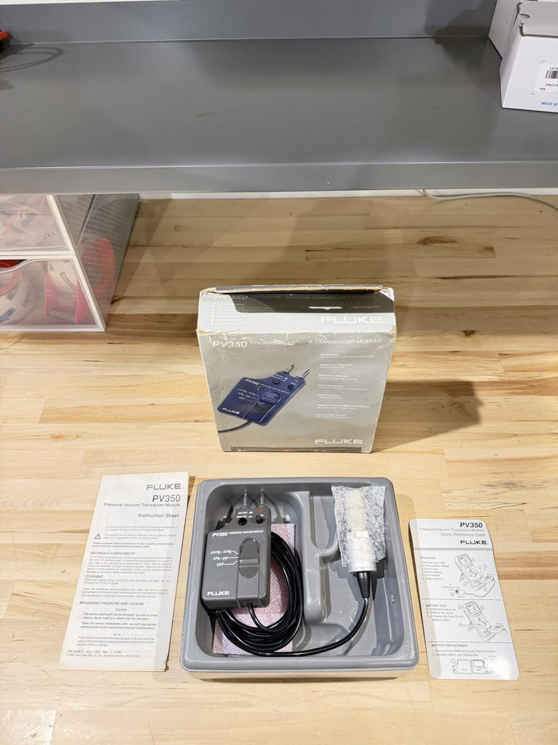 FLUKE PV350 PRESSURE VACUMM TRANSDUCER MODULE TESTED