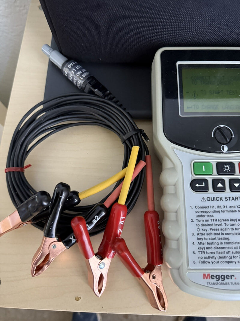 MEGGER TTR-25 SINGLE & THREE PHASE TRANSFORMER TURN-RATIO TEST