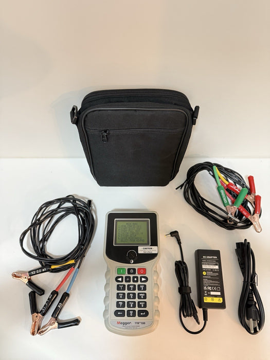 MEGGER TTR100 SINGLE PHASE TRANSFORMER TURN RATIO TEST SET TESTED