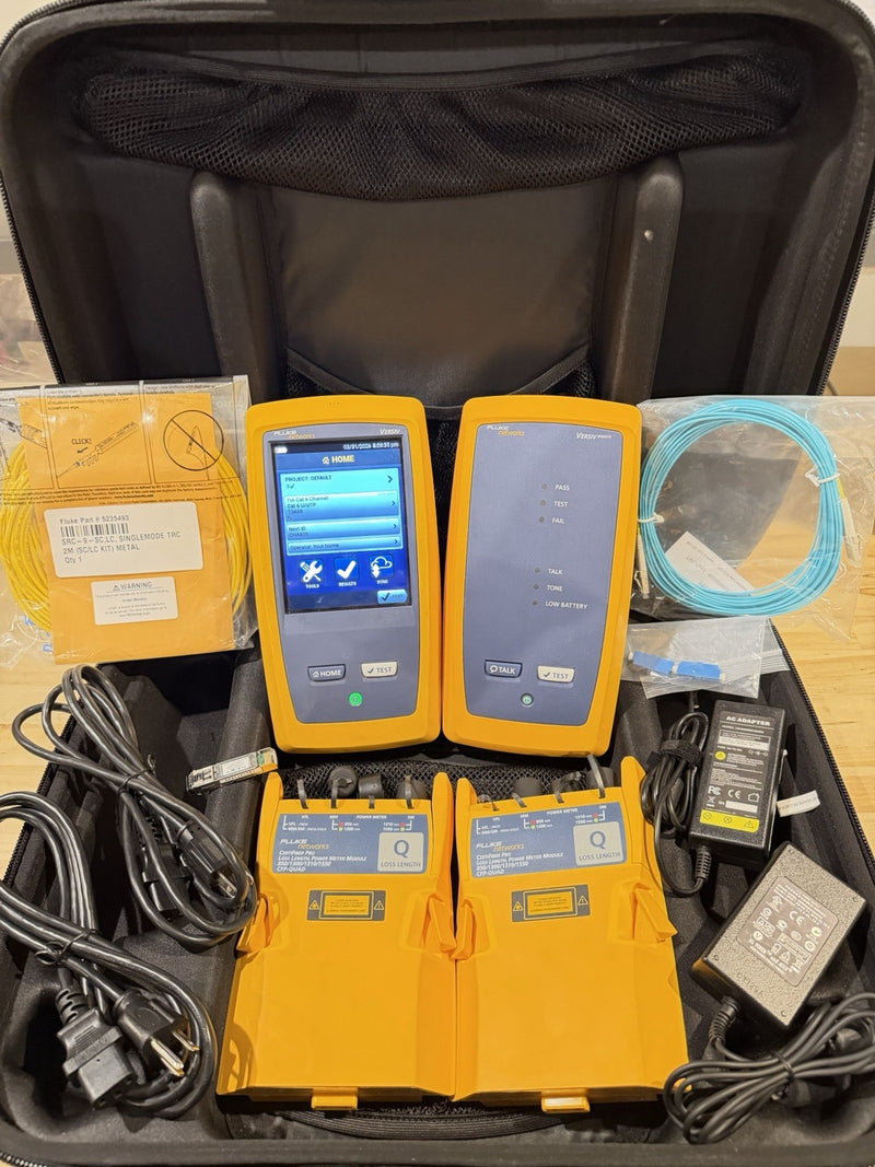 FLUKE NETWORKS CFP-100-Q CERTIFIBER PRO QUAD OLTS V1 WITH WIFI TESTED