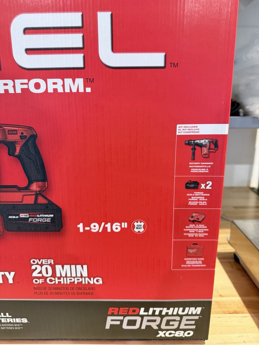 MILWAUKEE 2717-22HD M18 FUEL 1‑9/16 SDS‑MAX ROTARY HAMMER KIT NEW FACTORY SEALED